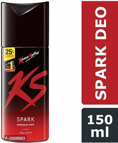 Kamasutra Spark Deodorant for Men Long Lasting Warm and Vibrant Fragrance 150ML Deodorant Spray     For Men  150 ml