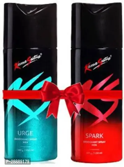 Kamasutra SPARK AND URAGE Body Spray     For Men  300 ml, Pack of 2