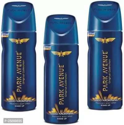 PARK AVENUE GOOD MORNING BODY SPRAY FOR MEN Deodorant Spray     For Men  150 ml, Pack of 3-thumb0