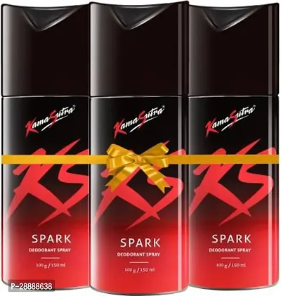 Kamasutra Gift Set Combo Set Deodorant Spray     For Men  450 ml, Pack of 3