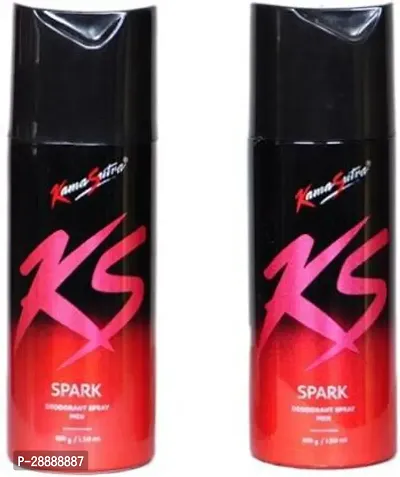 Kamasutra spark Perfume Body Spray     For Men  150 ml, Pack of 2-thumb0