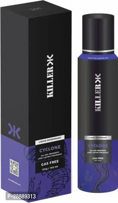 KILLER Cyclone No Gas Deodorant Body Spray     For Men  150 ml