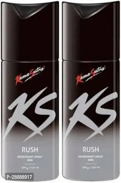 Kamasutra RUSH2 Body Spray     For Men and Women  150 ml, Pack of 2-thumb0