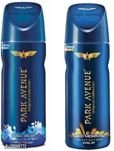 PARK AVENUE Cool Blue and  Good Morning Body Spray 2Pcs AM5981 Body Spray     For Men  300 ml, Pack of 2-thumb0