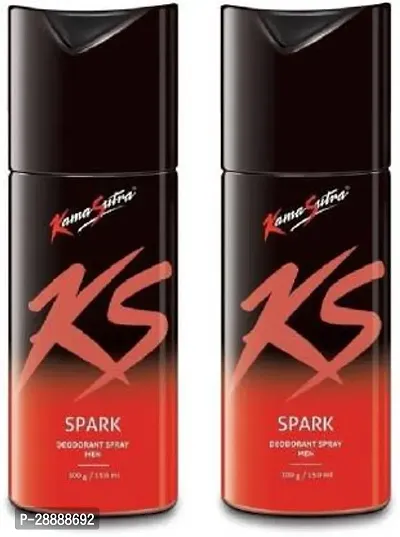 Kamasutra Spark pack of 2 Deodorant Spray     For Men  300 ml, Pack of 2-thumb0