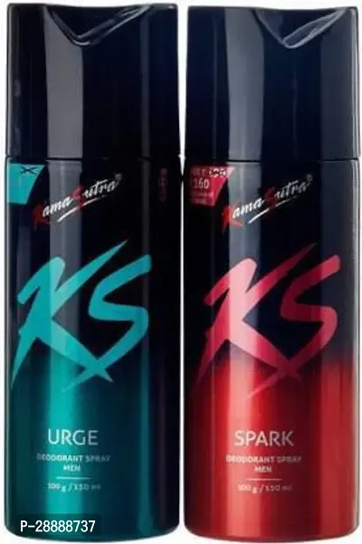 Kamasutra urge andspark Body Spray     For Men and Women  300 ml, Pack of 2-thumb0