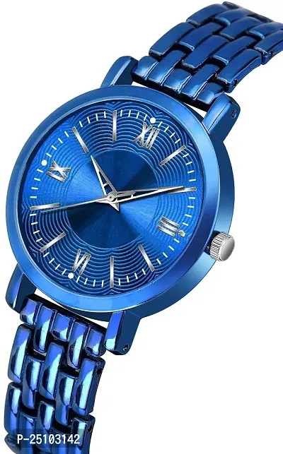 KAJARU Amino Classic Analog Girls Watch (Round Blue Dial, Blue Colored Strap, Pack of 1)_43-thumb3