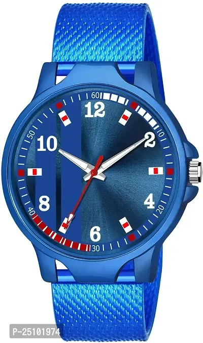 KAJARU Classic Analog Boys Watch (Round Blue Dial, Blue Colored Strap, Pack of 1)_164