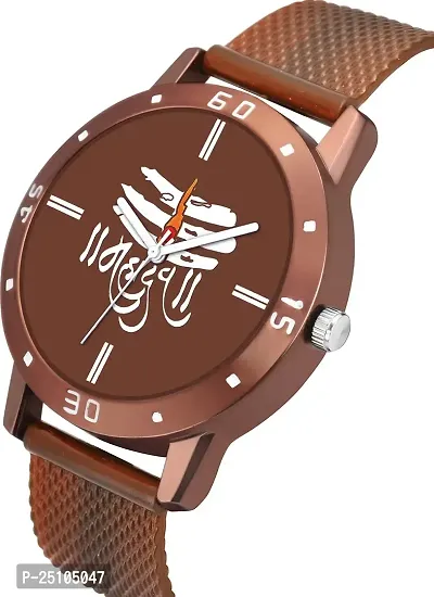 KAJARU Classic Analog Boys Watch (Round Brown Dial, Brown Colored Strap, Pack of 2)_149-thumb2