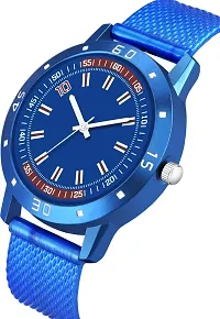 KAJARU Classic Analog Boys Watch (Round Blue Dial, Blue Colored Strap, Pack of 1)_296-thumb1