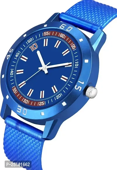 KAJARU Classic Analog Boys Watch (Round Blue Dial, Blue Colored Strap, Pack of 1)_296-thumb2