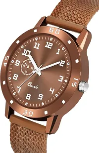 KAJARU Classic Analog Boys Watch (Round Brown Dial, Brown Colored Strap, Pack of 2)_138-thumb1