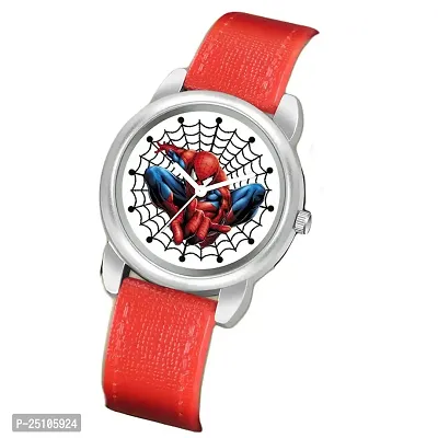 KAJARU Classic Analog Boys Watch (Round Multicolor Dial, Red Colored Strap, Pack of 1)_194