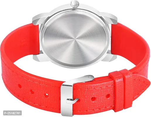 KAJARU Classic Analog Boys  Girls Watch (Round Multicolor Dial, Red Colored Strap, Pack of 1)_190-thumb4