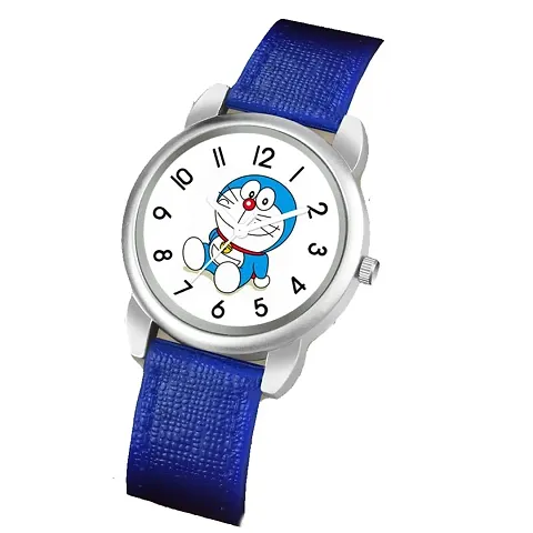 KAJARU Classic Analog Boys Watch (Round White & Blue Dial, Blue Colored Strap, Pack of 1)_188