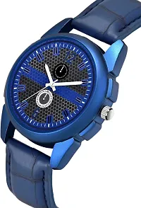 KAJARU Classic Analog Boys Watch (Round Blue Dial, Blue Colored Strap, Pack of 1)_207-thumb1