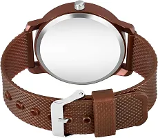 KAJARU Classic Analog Boys Watch (Round Brown Dial, Brown Colored Strap, Pack of 2)_139-thumb2