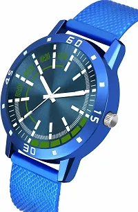 KAJARU Classic Analog Men Watch (Round Blue Dial, Blue Colored Strap, Pack of 1)_166-thumb1