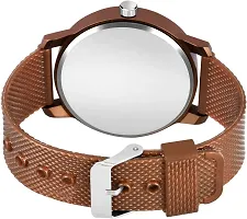 KAJARU Classic Analog Boys Watch (Round Brown Dial, Brown Colored Strap, Pack of 2)_148-thumb2