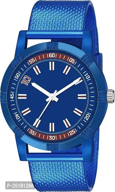KAJARU Classic Analog Boys Watch (Round Blue Dial, Blue Colored Strap, Pack of 1)_292