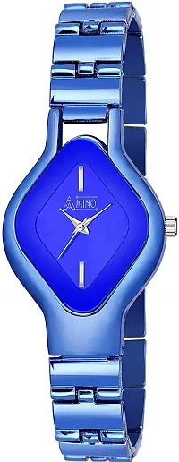 KAJARU Amino Classic Analog Girls Watch (Tonneau Blue Dial, Blue Colored Strap, Pack of 1)_40
