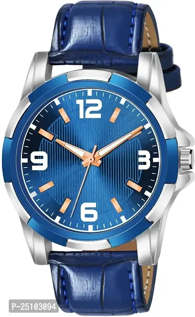 KAJARU Amino Classic Analog Men Watch (Round Blue  Silver Dial, Blue Colored Strap, Pack of 1)_31
