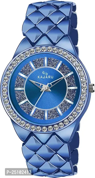 KAJARU Classic Analog Girls Watch (Round Multicolor Dial, Multicolor Colored Strap, Pack of 1)_363