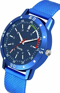 KAJARU Classic Analog Boys Watch (Round Blue Dial, Blue Colored Strap, Pack of 2)_108-thumb1