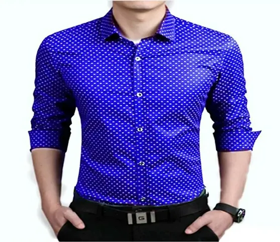 Stylish Cotton Slim Fit Full Sleeves Printed Shirts