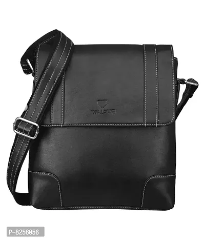 Synthetic Leather Messenger Bag for Men and Women