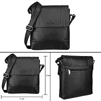 Synthetic Leather Messenger Bag for Men and Women-thumb1