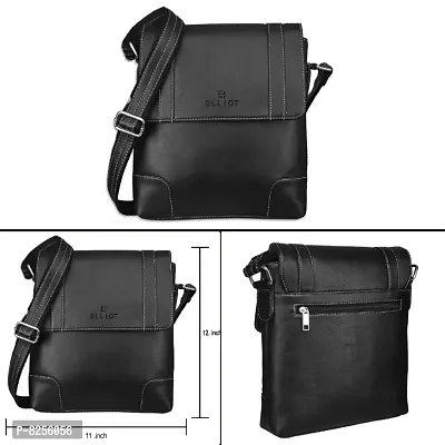 Synthetic Leather Messenger Bag for Men and Women-thumb2