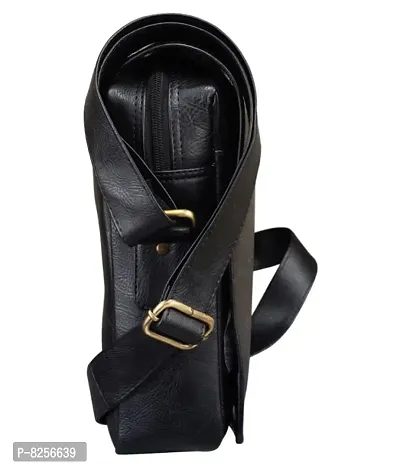 Stylish PU Leather Sling Cross Body, Messenger, Shoulder Bag for Men Women(26cmx7cmx26cm)-thumb3