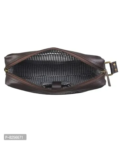 Stylish PU Leather Sling Cross Body, Messenger, Shoulder Bag for Men Women(25cmx10cmx33cm)-thumb5