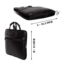 Stylish PU Leather 15.6 inch Laptop Messenger Organizer Bag/Shoulder Sling Office Bag for Men  Women  (41x 30x6 cm)-thumb1
