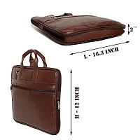 Stylish PU Leather 15.6 inch Laptop Messenger Organizer Bag/Shoulder Sling Office Bag for Men  Women  (41x 30x6 cm)-thumb2