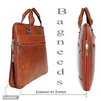 Stylish PU Leather 15.6 inch Laptop Messenger Organizer Bag/Shoulder Sling Office Bag for Men  Women  (41x 30x6 cm)-thumb5