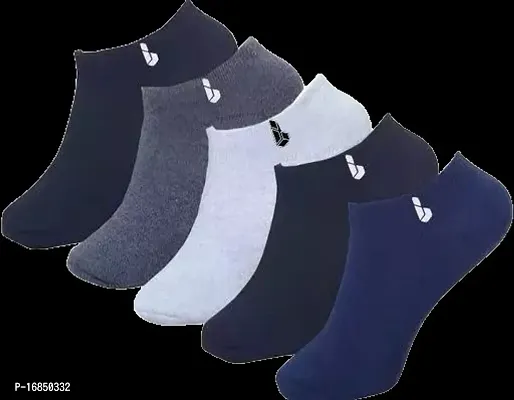 Trendy Men Cotton Ankle Length Socks Pack of 5-thumb0