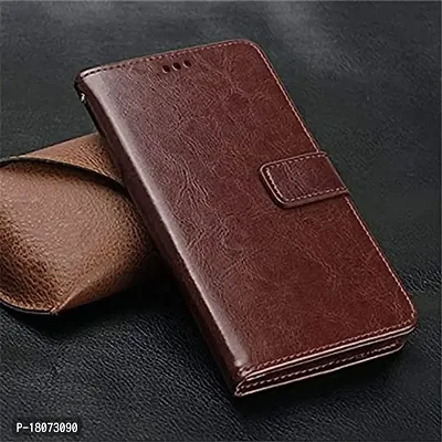 leather Flip Cover for vivo v15 pro - vivo 1818 - executive brown-thumb3