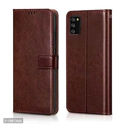 Flip Case Back Cover for Samsung Galaxy M51 (Flexible | Leather Finish | Card Pockets Wallet  Stand | Brown)-thumb0