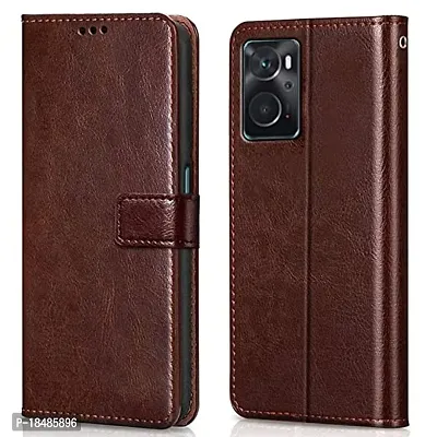 Oppo K10 Flip Cover | Leather Finish | 360 Protecti-thumb0