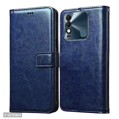 ARTI INDUSTRIES Leather Finish Tecno Spark 8  Flip Back Cover | Inbuilt Stand  Pockets | Wallet Style Flip Cover Case for Tecno Spark 8-thumb0