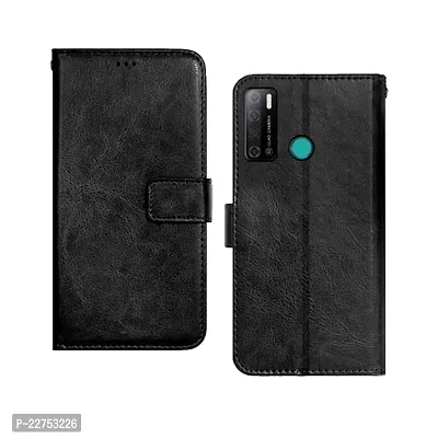 ARTI INDUSTRIES Leather Finish Tecno Spark Power 2 Air  Flip Back Cover | Inbuilt Stand  Pockets | Wallet Style Flip Cover Case for Tecno Spark Power 2 Air