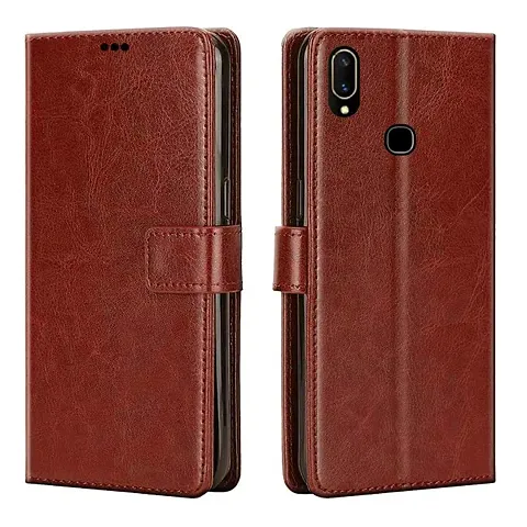 Flip Cover for Vivo V11 /1806 | Premium Leather Finish | Inbuilt Pockets  Stand | Flip Case for  Vivo V11 /1806