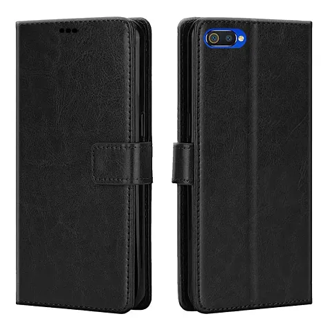 Realme C2 /RMX1945 Flip Cover (Black)