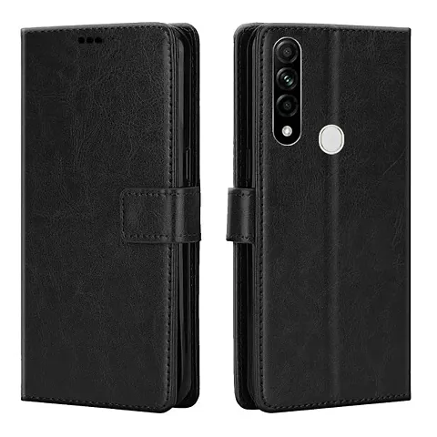 Oppo A31 Flip Cover (Black)