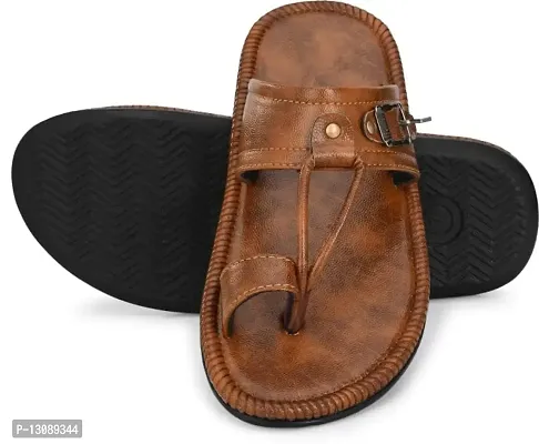 Synthetic leather online chappal