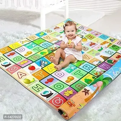Lycrofest Double Sided Waterproof Educational Learning Baby Play Mat for Kids Infant Babies Fun Toy Non-Slip Reversible Portable Thick Mat for Indoor and Outdoor (4 * 6 feet Large))-thumb0