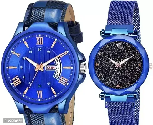 Stylish Analog Watches For Men, Pack Of 2