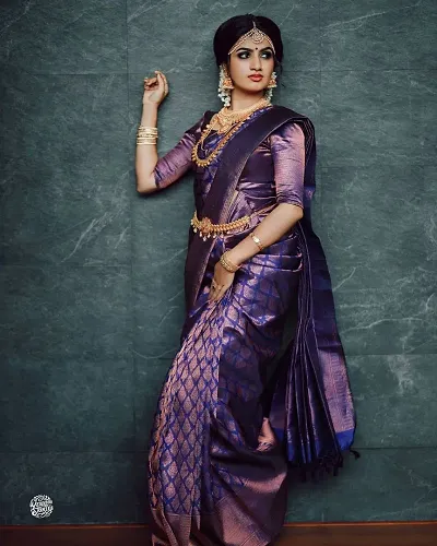 Best Selling Art Silk Saree with Blouse piece 